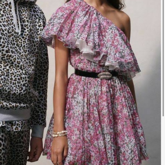 GIAMBATTISTA Valli x H&M One-Shoulder Floral Dress NWT - Picture 2 of 11